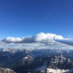 Flugwegposition um 16:24:48: Aufgenommen in der Nähe von Gemeinde Obertilliach, 9942 Obertilliach, Österreich in 2813 Meter